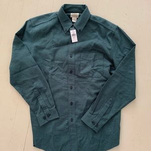 L.L. Bean Men's Flannel Shirt, Houndstooth NWT